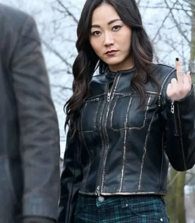 The Boys S05 Kimiko Miyashiro Leather Jacket