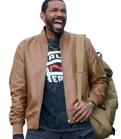 The Boys S05 Laz Alonso Brown Leather Jacket