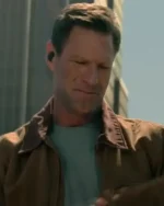 The Bricklayer 2024 Aaron Eckhart Brown Cotton Jacket