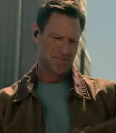 The Bricklayer 2024 Aaron Eckhart Brown Cotton Jacket