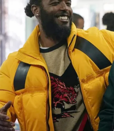 The Chi Luke James S05 Yellow Puffer Jacket