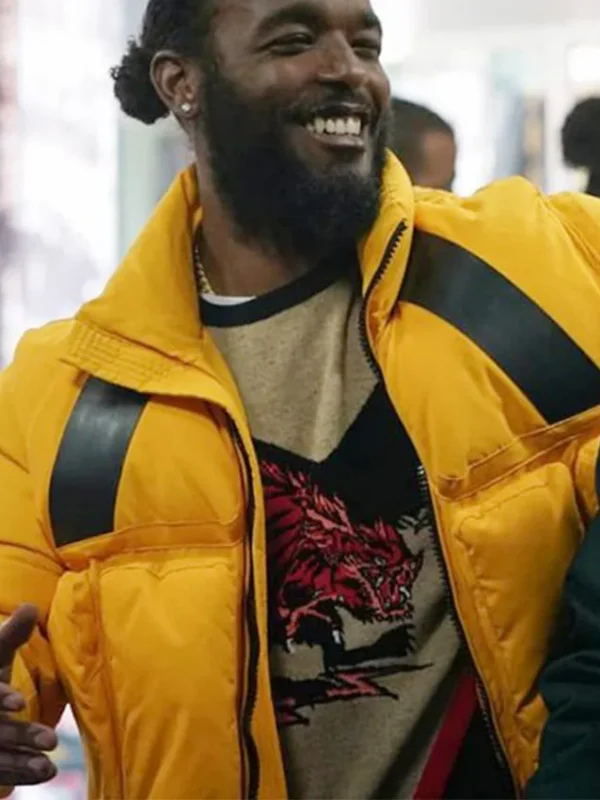 The Chi Luke James S05 Yellow Puffer Jacket
