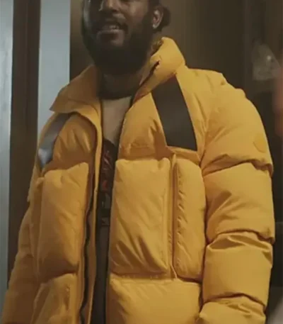The Chi Luke James S05 Yellow Puffer Jacket
