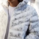 The Chi S5 E8 Grey Marble Print Puffer Jacket