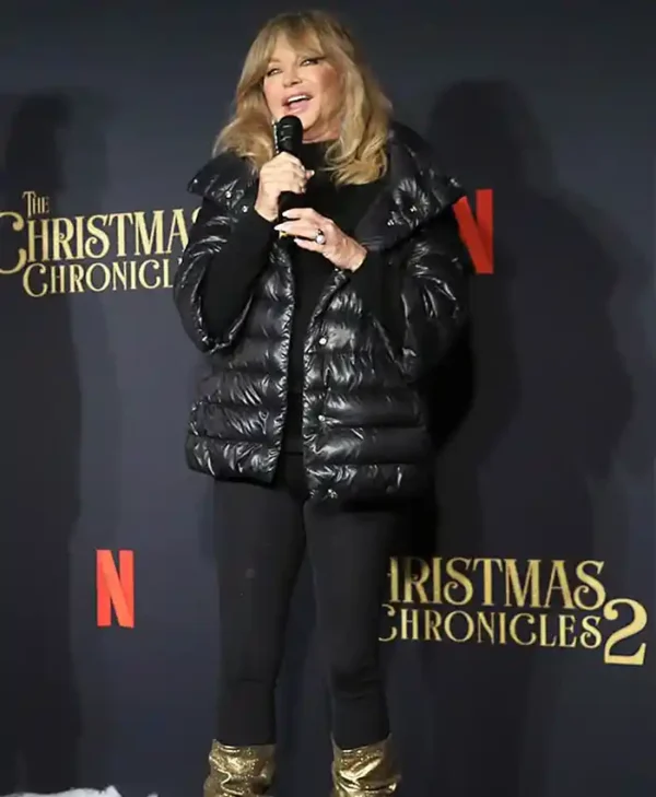 The Christmas Chronicles 2 Goldie Hawn Black Puffer Jacket