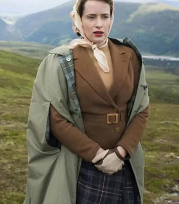 The Crown Claire Foy Brown Jacket