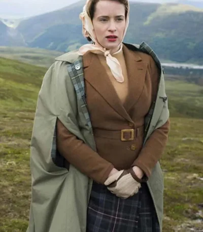 The Crown Claire Foy Brown Jacket