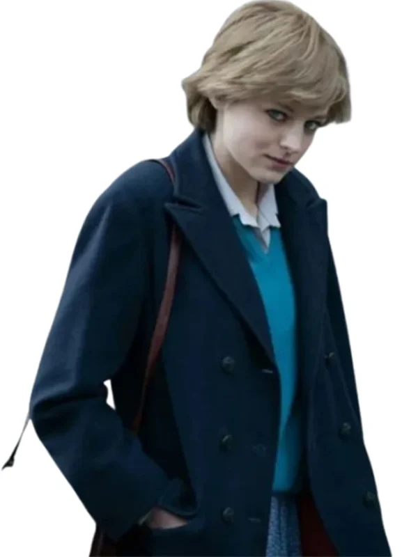 The Crown Lady Diana Spencer Wool Coat