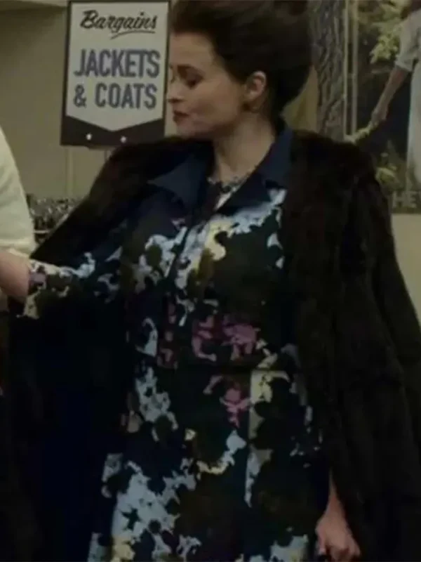 The Crown S04 Helena Bonham Carter Fur Coat