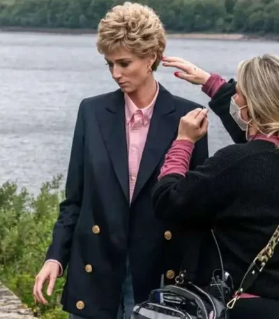 The Crown S05 Princess Diana Black Blazer