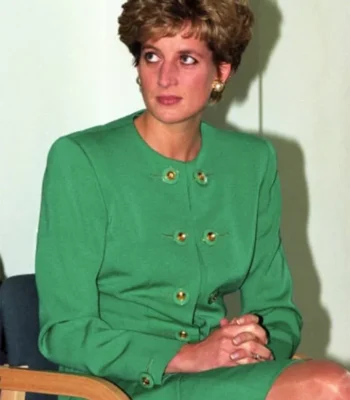 The Crown S05 Princess Diana Green jacket