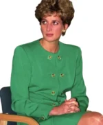 The Crown S05 Princess Diana Green jacket