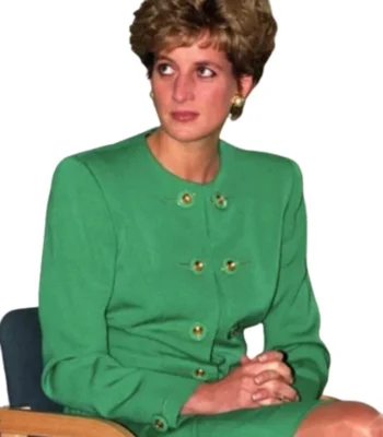 The Crown S05 Princess Diana Green jacket