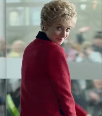 The Crown S05 Princess Diana Trim Coat