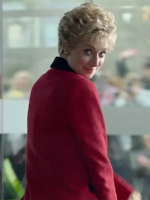 The Crown S05 Princess Diana Trim Coat
