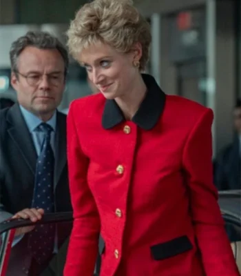 The Crown S05 Princess Diana Trim Coat