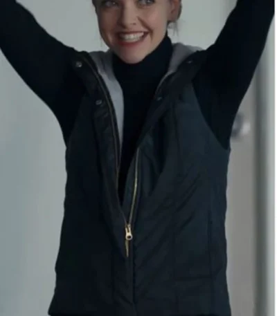 The Dropout S01 Amanda Seyfried Grey Vest