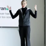 The Dropout S01 Amanda Seyfried Grey Vest