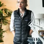 The Dropout S01 Elizabeth Holmes Black Wool Vest