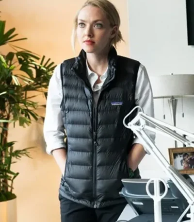 The Dropout S01 Elizabeth Holmes Black Wool Vest