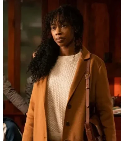 The Equalizer 2021 Aliya Ekuban Camel Brown Coat
