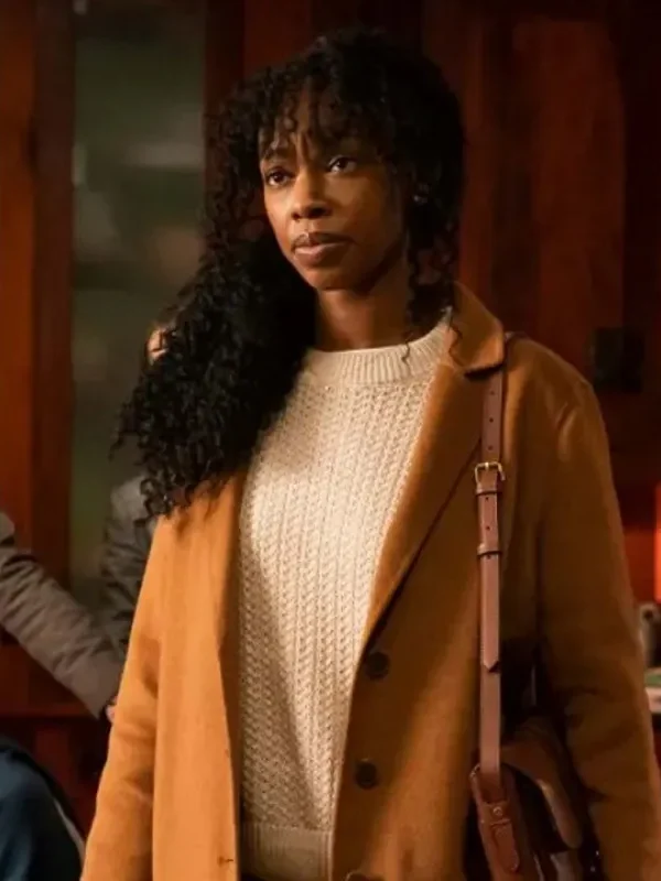 The Equalizer 2021 Aliya Ekuban Camel Brown Coat