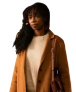 The Equalizer 2021 Aliya Ekuban Camel Brown Coat