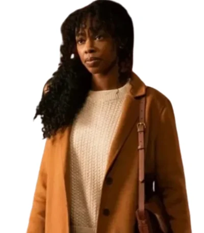 The Equalizer 2021 Aliya Ekuban Camel Brown Coat