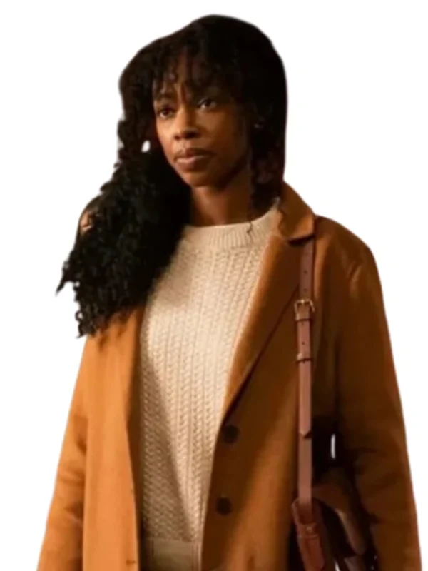 The Equalizer 2021 Aliya Ekuban Camel Brown Coat