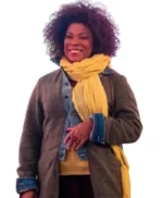 The Equalizer Lorraine Toussaint Wool and Denim Coat