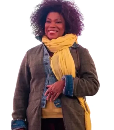 The Equalizer Lorraine Toussaint Wool and Denim Coat