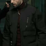 The Equalizer Max Kelso Black Cotton Bomber Jacket