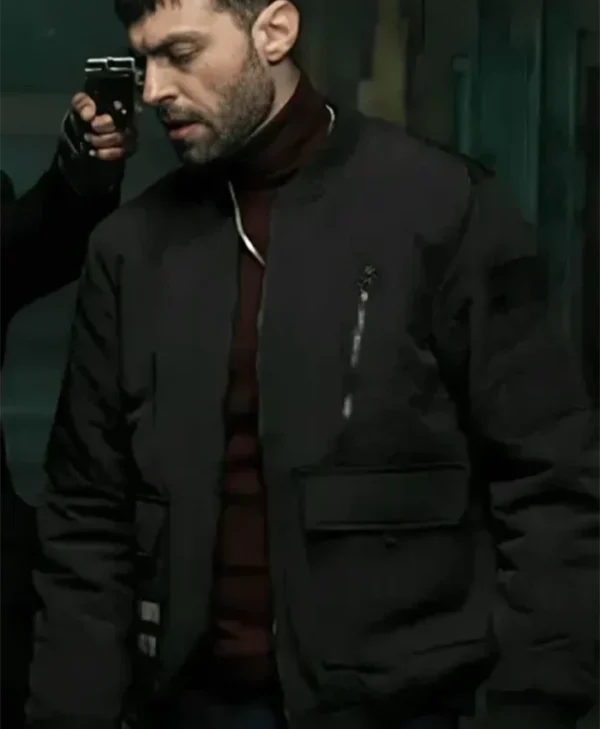 The Equalizer Max Kelso Black Cotton Bomber Jacket