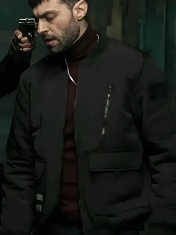 The Equalizer Max Kelso Black Cotton Bomber Jacket