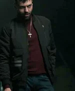 The Equalizer Max Kelso Black Cotton Bomber Jacket