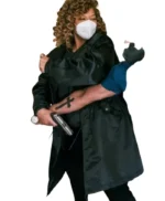 The Equalizer Queen Latifah Satin Black Coat