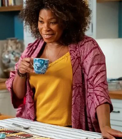 The Equalizer S01 EP01 Lorraine Toussaint Long Pink Coat