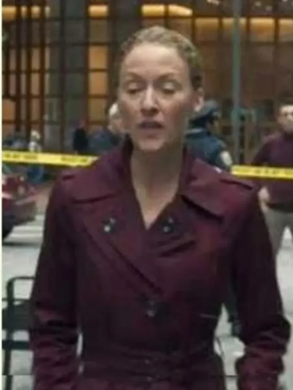 The Equalizer S02 Avery Grafton Maroon Robe Coat
