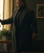 The Equalizer S02 Robyn Mccall Long Grey Wool Coat
