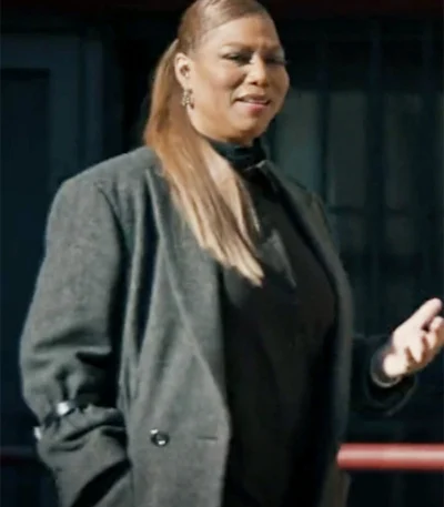 The Equalizer S02 Robyn Mccall Long Grey Wool Coat