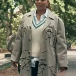 The Equalizer S03 Queen Latifah Printed Coat