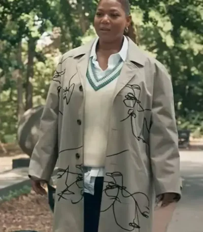 The Equalizer S03 Queen Latifah Printed Coat