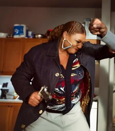 The Equalizer S05 Queen Latifah Blue Denim Coat