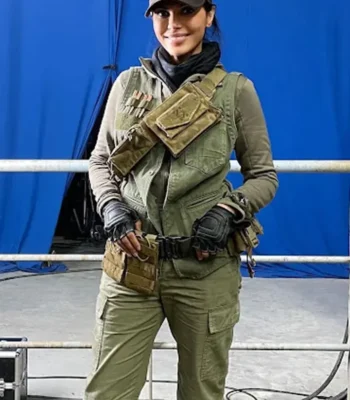 The Expendables 4 Sheila Shah Green Vest