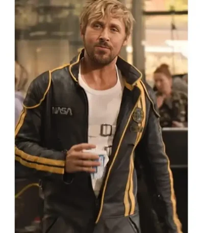 The Fall Guy Ryan Gosling NASA Leather Jacket