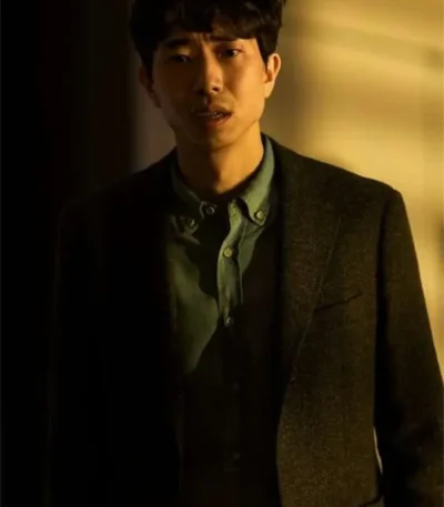 The Fall of the House of Usher Julius Black Wool Coat