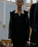The Fall of the House of Usher Lenore Black Leather Jacket
