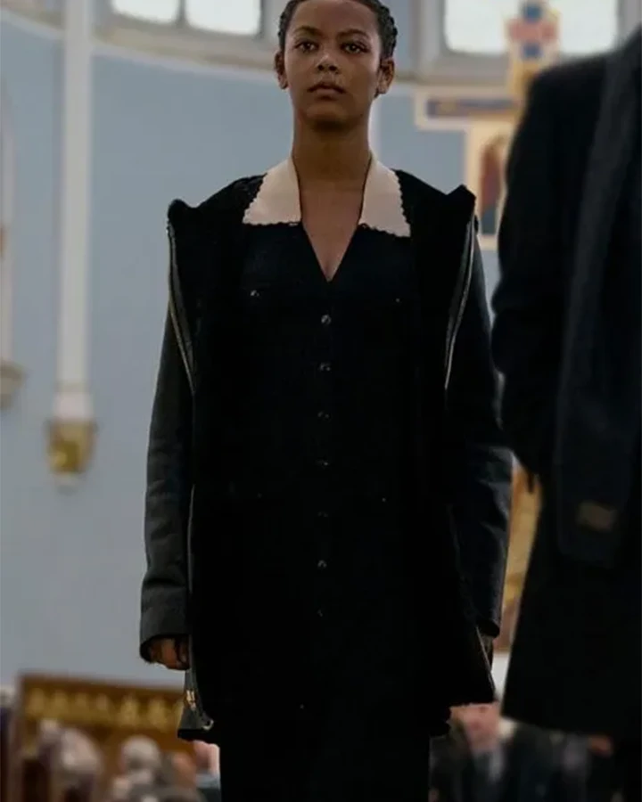 The Fall of the House of Usher Lenore Black Leather Jacket The Fall of the House of Usher Lenore Black Leather Jacket
