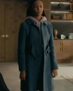 The Fall of the House of Usher Lenore Blue Wool Coat