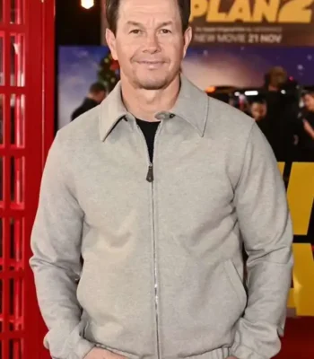 The Family Plan 2 Mark Wahlberg Grey Jacket